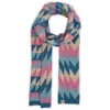 Otto & Spike Women's Blue / Pink / Purple Scarves - Starstruck - Nougat Pink In Multi