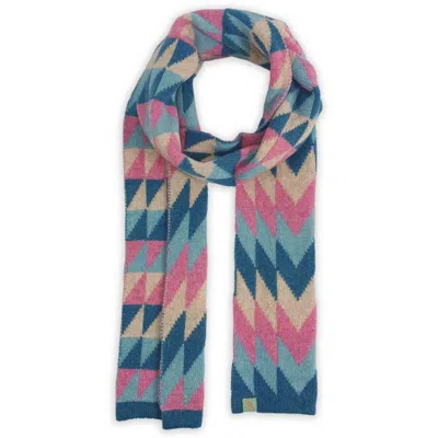 Otto & Spike Women's Blue / Pink / Purple Scarves - Starstruck - Nougat Pink In Multi