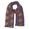 Otto & Spike Women's Blue / Pink / Purple Scarves - Window - Wedgewood Blue, Musk Pink In Multi
