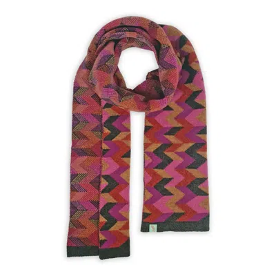 Otto & Spike Women's Brown / Pink / Purple Scarves - Vouch - Acorn Brown In Multi
