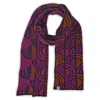 Otto & Spike Women's Brown / Pink / Purple Scarves - Window - Bronze Brown, Mulberry Pink In Multi