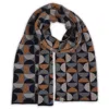Otto & Spike Women's Neutrals / Black / Grey Scarves - Kinky - Black, Toffee Mustard In Multi