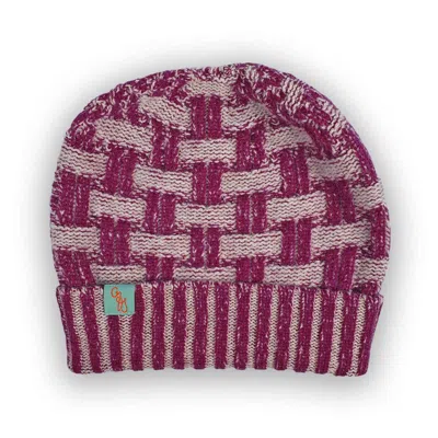 Otto & Spike Women's Pink / Purple Beanies - Wicker - Rosehip Pink In Multi