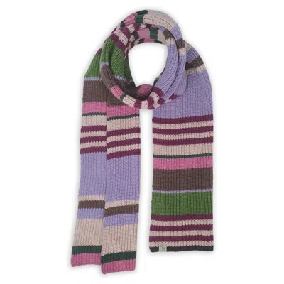 Otto & Spike Women's Pink / Purple / Green Scarves - Luscious - Elderberry Purple In Multi