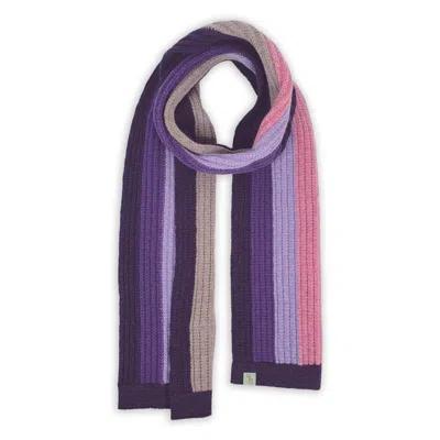 Otto & Spike Women's Pink / Purple / Neutrals Scarves - Skipping Stone - Elderberry Purple In Multi