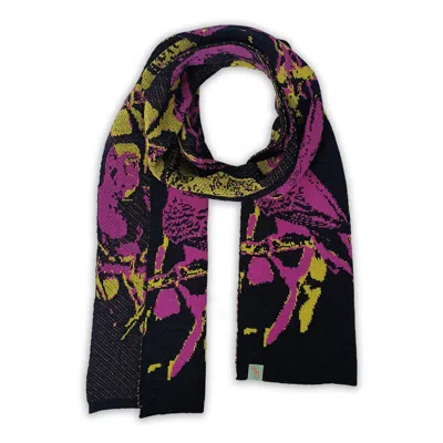 Otto & Spike Women's Pink / Purple / Yellow Scarves - Budgie - Fuchsia Pink, Zest Yellow In Multi