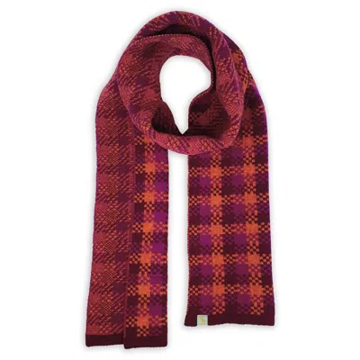 Otto & Spike Women's Pink / Purple / Yellow Scarves - Picnic - Bordeaux Maroon In Multi