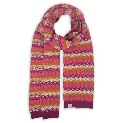 Otto & Spike Women's Pink / Purple / Yellow Scarves - Plummet - Rosehip Pink In Multi