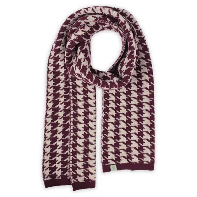 Otto & Spike Women's Red Scarves - I Wanna Be Your Dog - Bordeaux Maroon