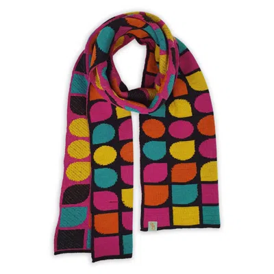 Otto & Spike Women's Scarves - Haus - Black, Fuchsia Pink