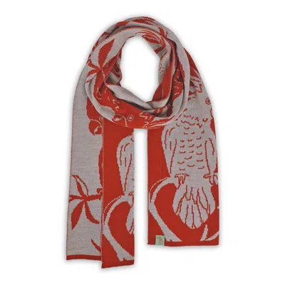 Otto & Spike Women's Scarves - Hello Cocky - Spice Red