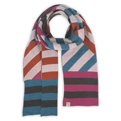 Otto & Spike Women's Scarves - Hello Sailor - Hibiscus Pink, Peacock Blue In Multi
