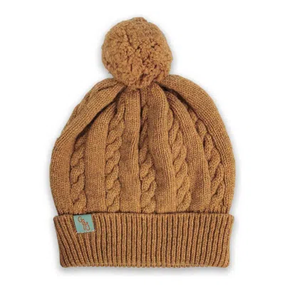 Otto & Spike Women's Yellow / Orange Beanies - Cable - Gazelle Mustard