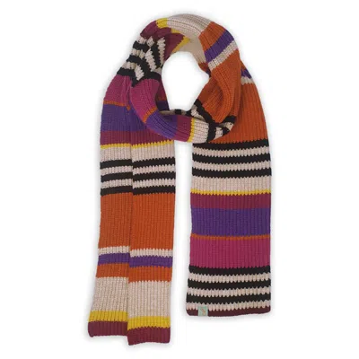 Otto & Spike Women's Yellow / Orange / Pink Scarves - Luscious - Bordeaux Maroon In Multi
