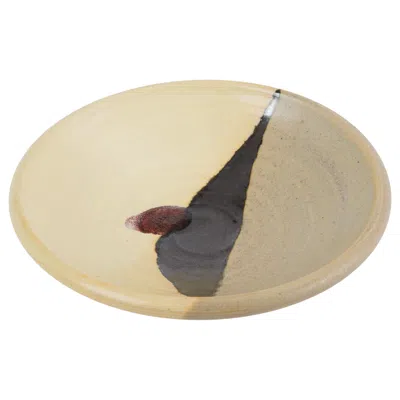 Pre-owned Otto And Vivika Heino Small Dish With Yellow Glaze By Otto Heino, 1998
