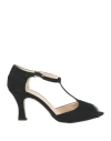 Ottocento Mary Moda Woman Pumps Black Size 8 Textile Fibers