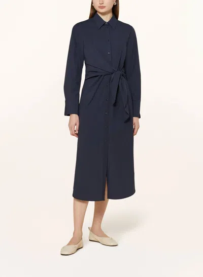 Ottod'ame Ame Shirt Dress In Navy In Blue