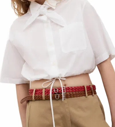 Ottod'ame Bandana Shirt In Bianco In White