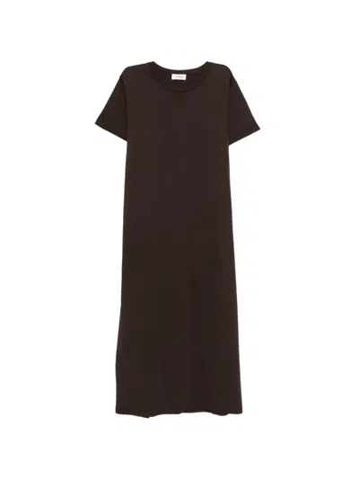Ottod'ame Beba Cotton Dress In Brown