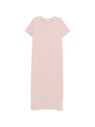 Ottod'ame Beba Crew-neck Dress In Pink