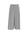 Ottod'ame Bermudas With Elegant Pleats And Refined Detailing In Grey