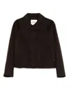 Ottod'ame Button-fastening Patch-pocket Jacket In Brown