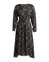 Ottod'ame Caring Woman Midi Dress Black Size 10 Viscose