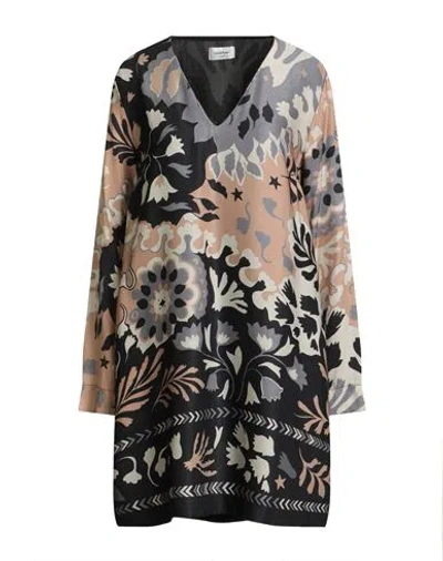 Ottod'ame Caring Woman Mini Dress Black Size 6 Viscose