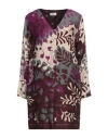 Ottod'ame Caring Woman Mini Dress Garnet Size 4 Viscose