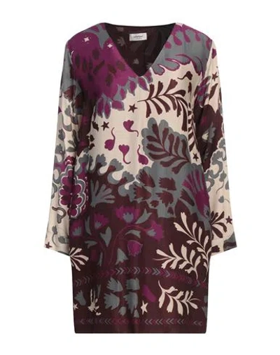 Ottod'ame Caring Woman Mini Dress Garnet Size 4 Viscose