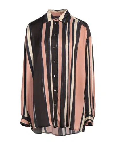 Ottod'ame Caring Woman Shirt Antique Rose Size 8 Viscose In Pink