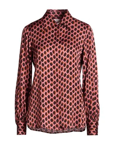 Ottod'ame Caring Woman Shirt Fuchsia Size 10 Viscose In Multi