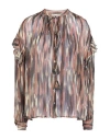 Ottod'ame Caring Woman Shirt Grey Size 4 Viscose