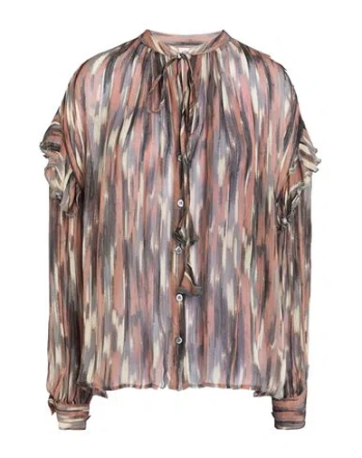 Ottod'ame Caring Woman Shirt Grey Size 4 Viscose