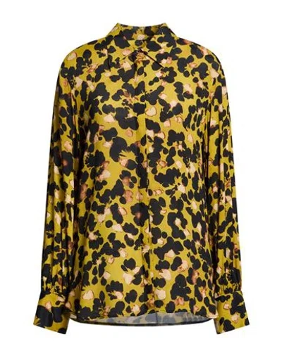 Ottod'ame Caring Woman Shirt Mustard Size 12 Viscose In Multi