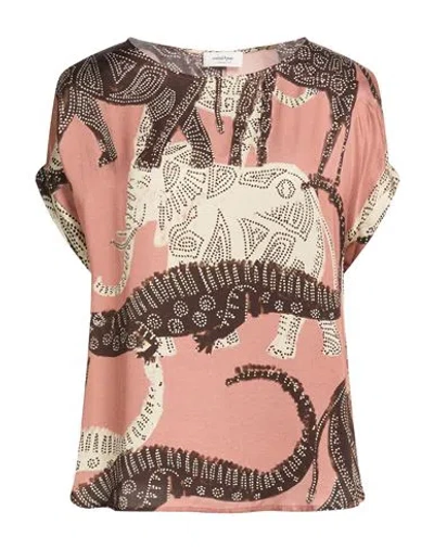Ottod'ame Caring Woman Top Antique Rose Size 10 Viscose In Multi