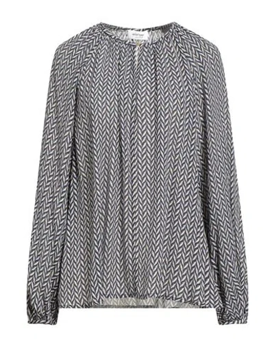 Ottod'ame Caring Woman Top Blue Size 6 Viscose