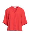 Ottod'ame Caring Woman Top Red Size 12 Polyester In Red