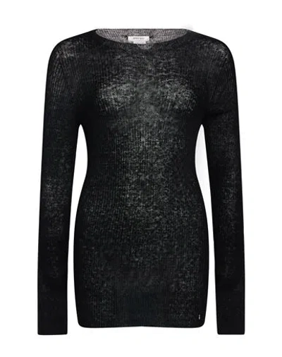 Ottod'ame Caring Woman Turtleneck Black Size 12 Polyamide, Alpaca Wool, Wool