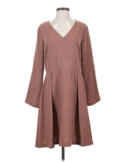 Pre-owned Ottod'ame Casual Dress In Brown