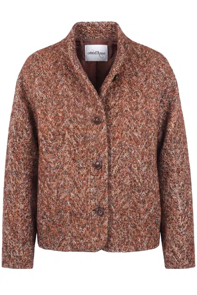 Ottod'ame - Coat - 480351 - Fantasy Ruggine In Brown