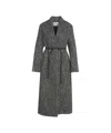 Ottod'ame Coat With Belt In Gray
