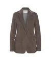 Ottod'ame Corduroy Blazer In Gray