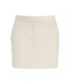 Ottod'ame Corduroy Mini Skirt In Neutral