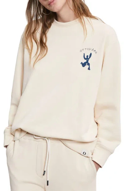 Ottod'ame Cotton Sweatshirt In Neutral