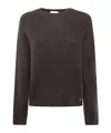 Ottod'ame Crew Neck Long Sleeve Sweater In Brown
