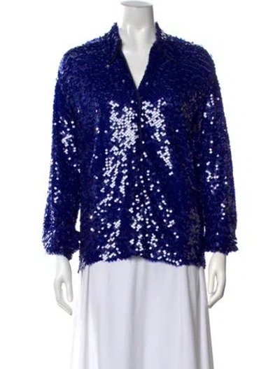 Pre-owned Ottod'ame Crew Neck Sweater In Blue