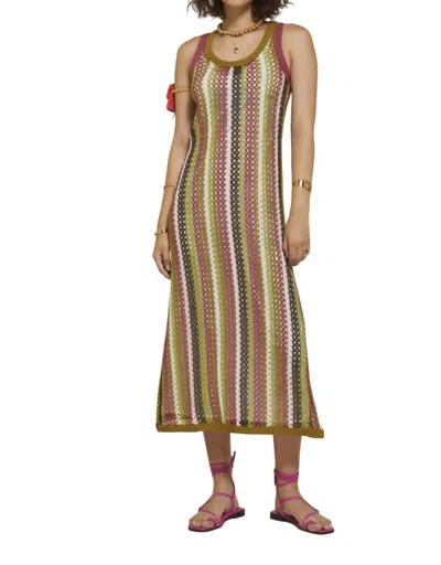 Ottod'ame Crochet Dress In Multi