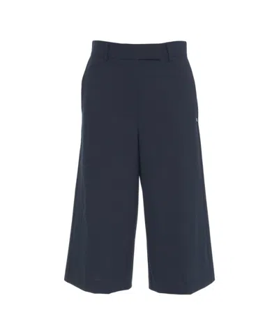 Ottod'ame Cropped Bermuda Shorts With Pinces In Black