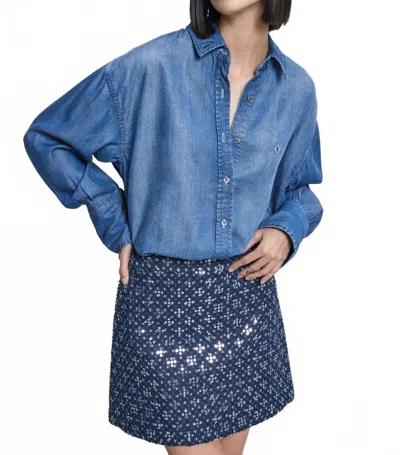 Ottod'ame Denim Shirt In Blue